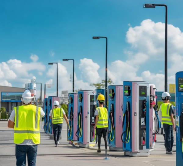 XX供电公司开展新能源充电桩专项检查，筑牢绿色能源安全防线